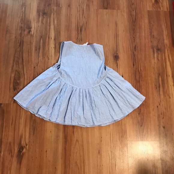 BCBGeneration Sky blue babydoll tank top - Picture 3 of 5